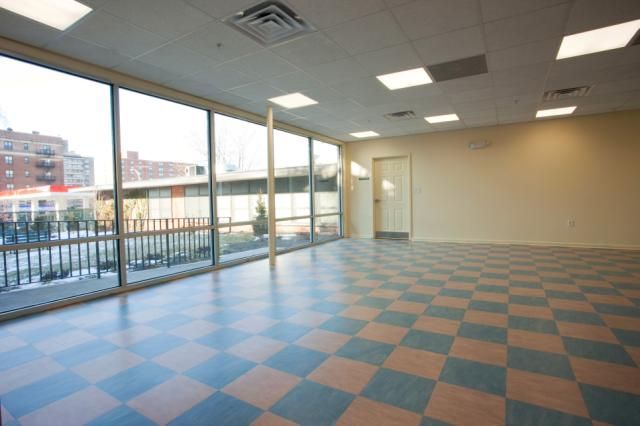 East Orange General Hospital large room with glass wall