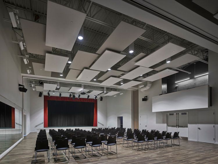 Taller Puertorriqueño Cultural Center large auditorium room with stage